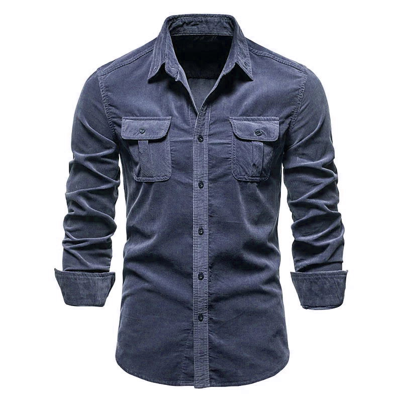 Мужская новая вельветовая руба – обзор и цена Corduroy Button Up Shirt Men