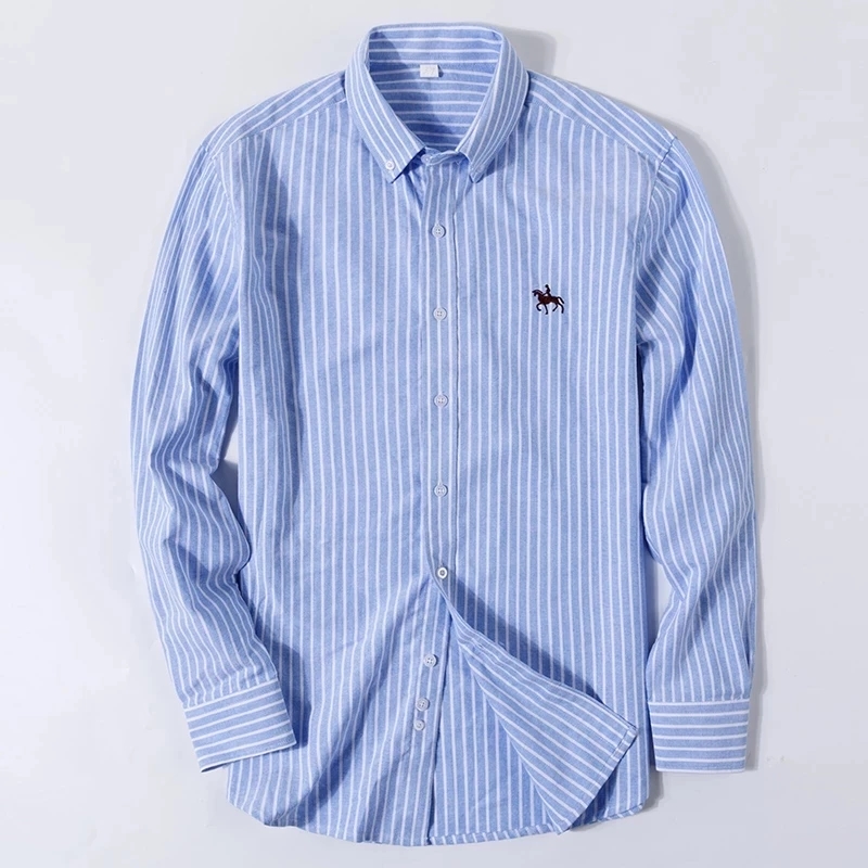 S-6XL Мужские рубашки-оксфорды – обзор и цена Oxford Cotton Casual Shirt Business