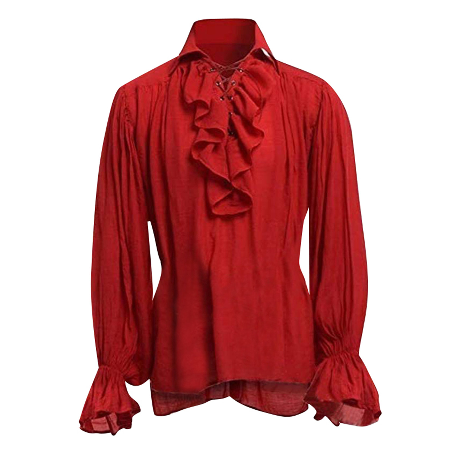 Мужская пиратская рубашка на ш – обзор и цена Medieval Gothic Lace Up Pirate Shirt