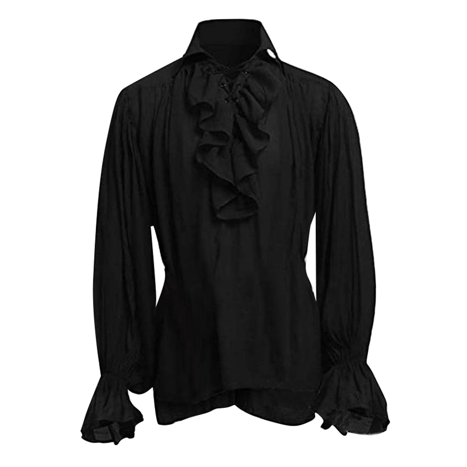 Мужская пиратская рубашка на ш – обзор и цена Medieval Gothic Lace Up Pirate Shirt