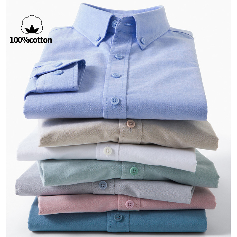 Мужская рубашка из 100% хлопка – обзор и цена Mandarin Collar Formal Shirt Slim Fit