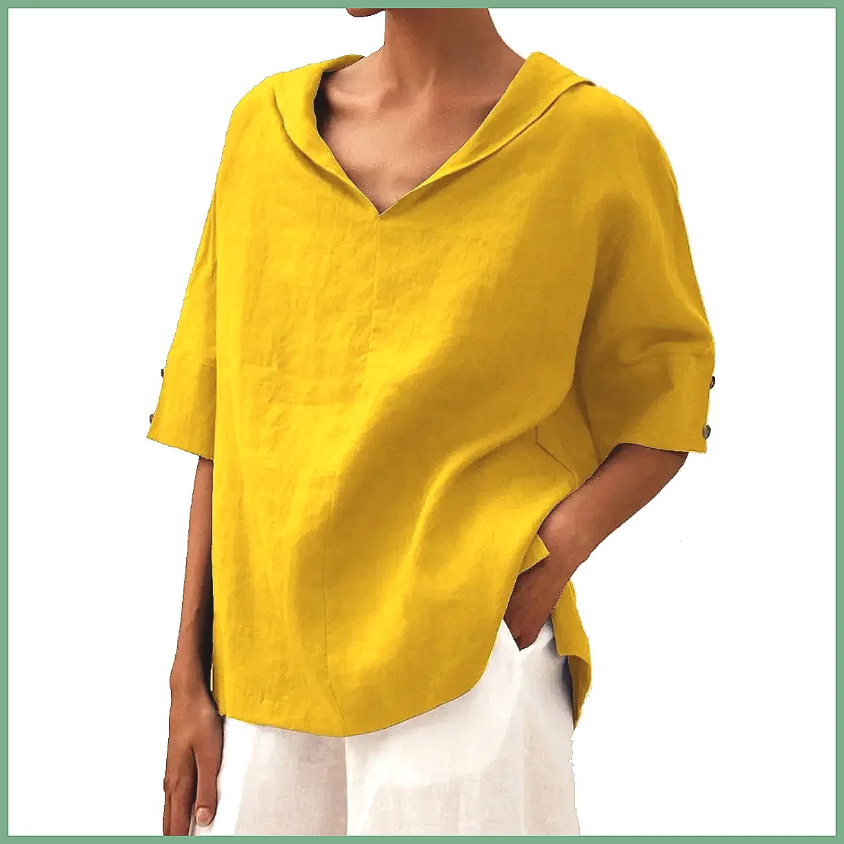 Женская свободная блузка с V-о – обзор и цена Shirts