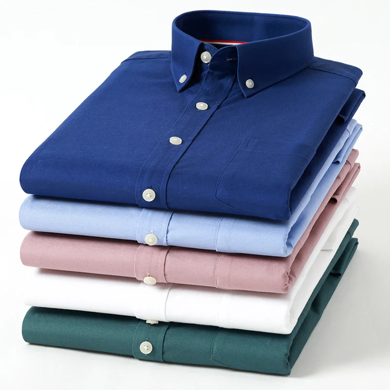 Рубашка мужская в клетку, из н – обзор и цена Oxford Cotton Casual Shirt Business