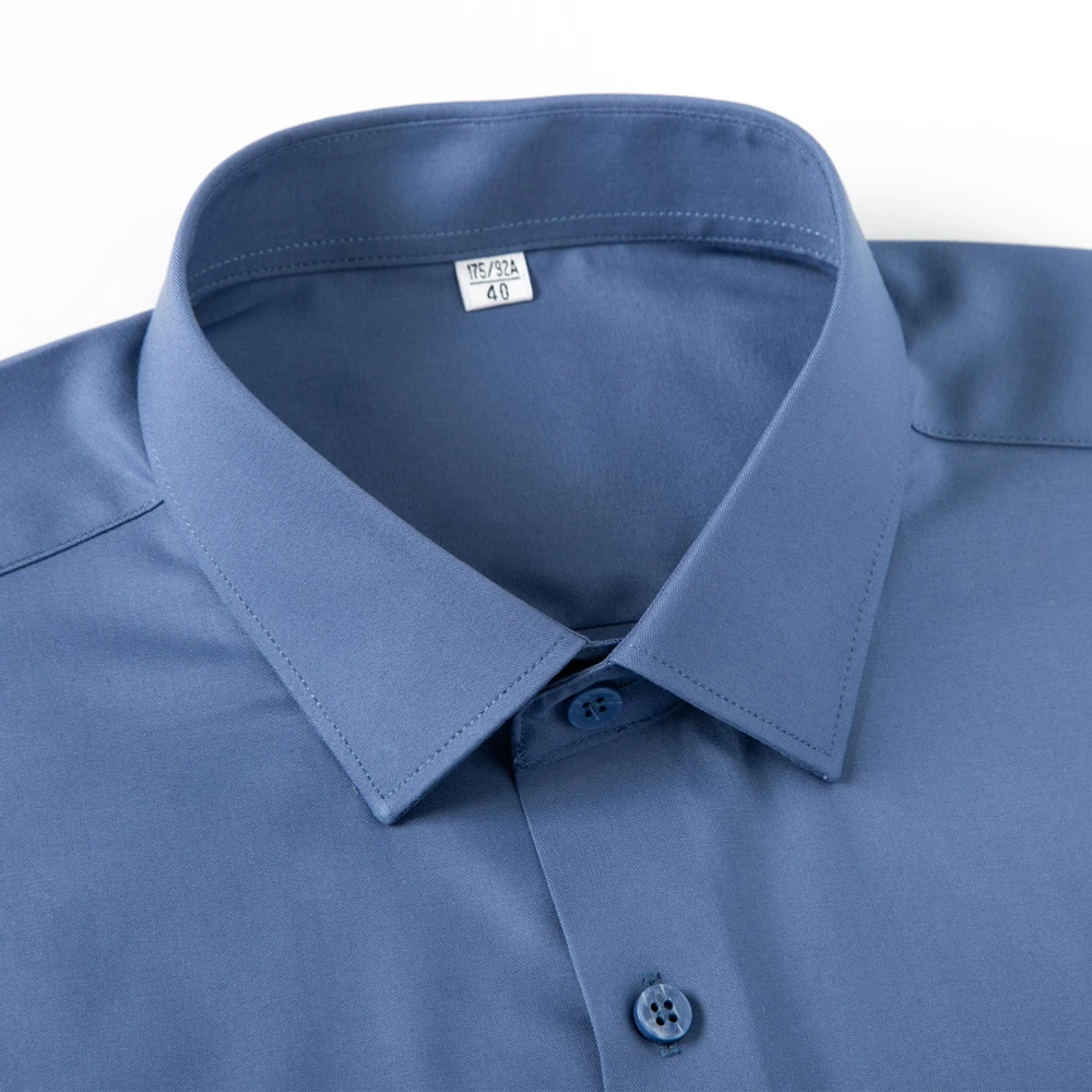 Мужская рубашка с длинным рука – обзор и цена Breathable Bamboo Fiber Shirt Non Iron
