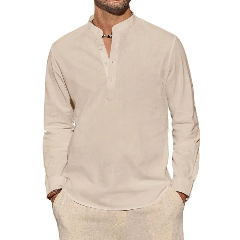 Мужские футболки с длинным рук – обзор и цена Mens Linen Shirt Long Sleeve