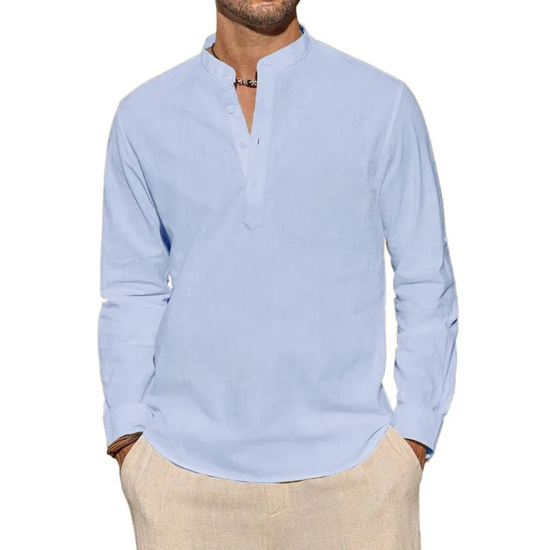 Мужские футболки с длинным рук – обзор и цена Mens Linen Shirt Long Sleeve