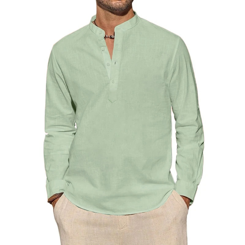 Мужские футболки с длинным рук – обзор и цена Mens Linen Shirt Long Sleeve