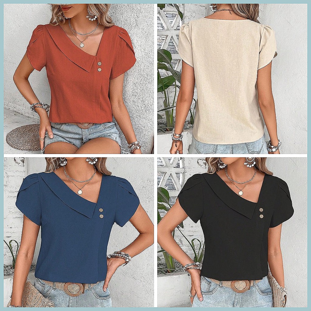 Летняя винтажная однотонная бл – обзор и цена Shirts