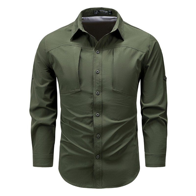 Весенне-осенние мужские рубашк – обзор и цена Tactical Military Shirt Cargo