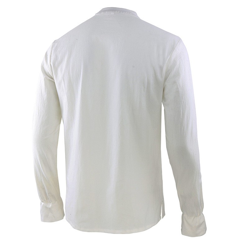 Мужская рубашка в стиле Ренесс – обзор и цена Mens Linen Shirt Long Sleeve